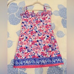 Lilly Pulitzer Size 12 Floral Pink and Blue Sundress